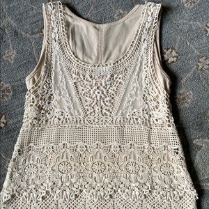 Noelle Sleeveless Lace Tunic